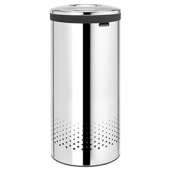 Brabantia Laundry Bin with Steel Lid, 35L Brilliant Steel